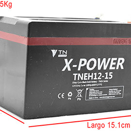Batería 12v 15 Ah